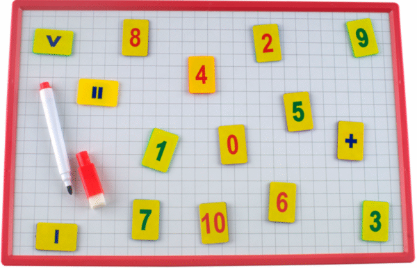 Дошка магнітна 20,7х30, 8 см. Цифри. Маркер. Люкс